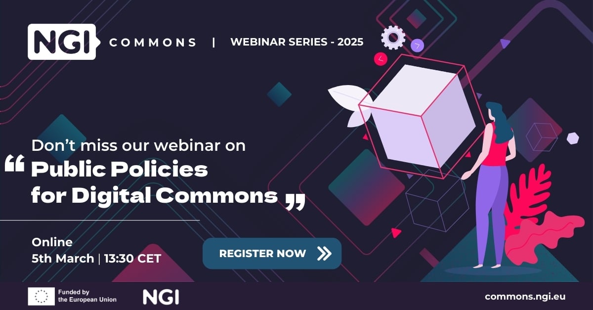 NGI Commons - Public Policies for Digital Commons - register now