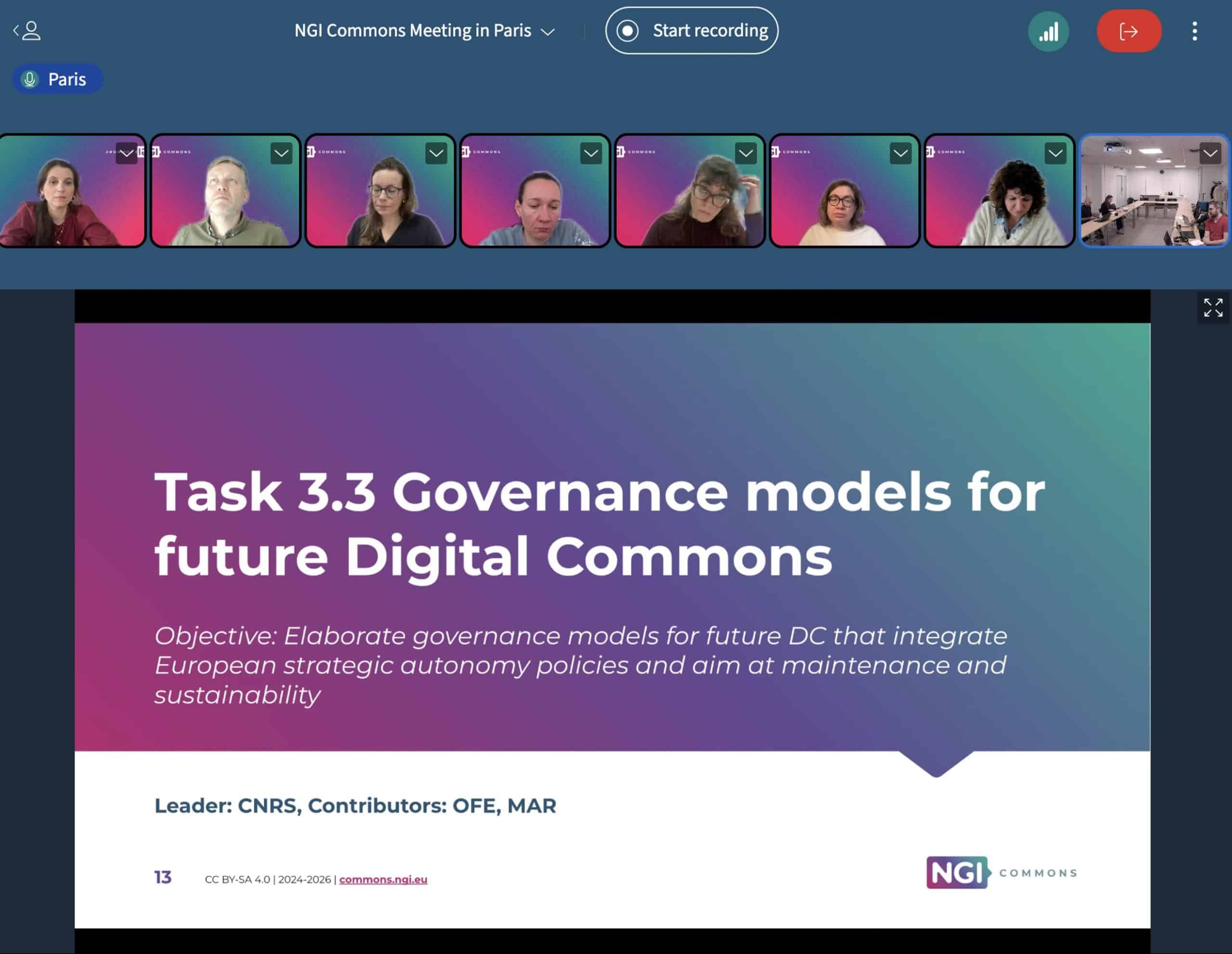 NGI Commons - GA in Paris